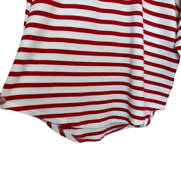 VINEYARD VINES Top Tee Women's Sz. S Shirttail hem Drop Shoulders Stretch Preppy - Picture 5 of 15